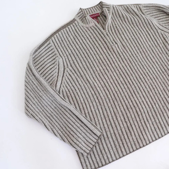 Nevada Vintage Y2K Half Zip Pullover Long Sleeve Shirt Sweater ~Large - Picture 10 of 12